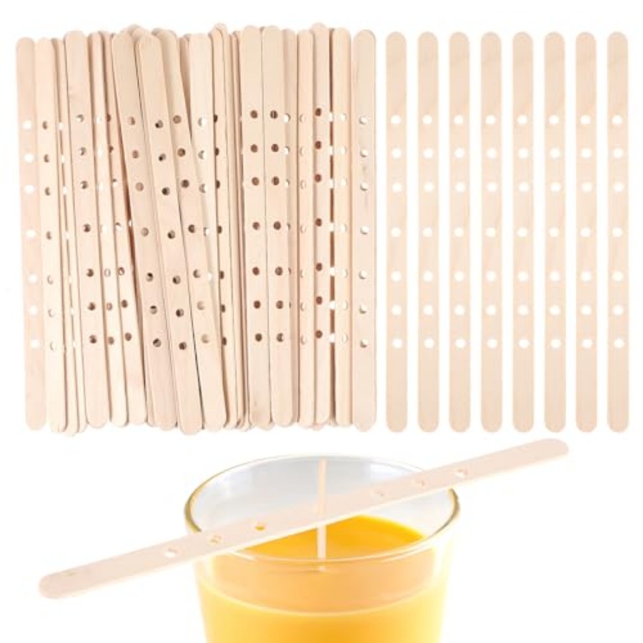Candle Making Homewood - Wooden Candle Wick Holders 50 Pcs