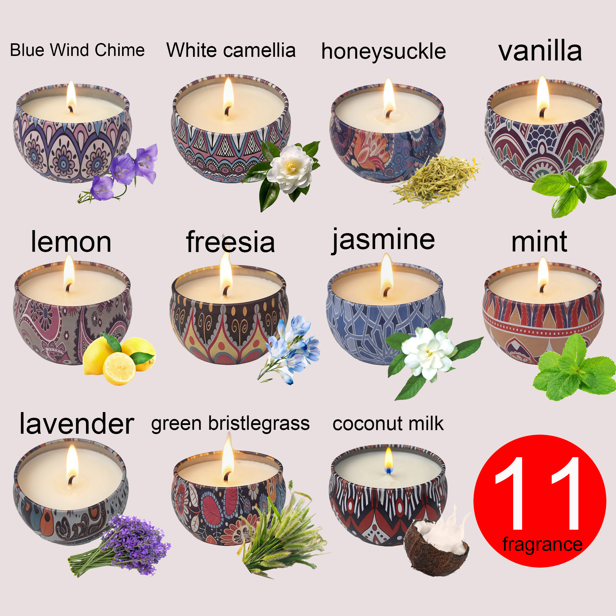 Candle Making Design - 1 Pack of Ham-Scented Aromatherapy Candles,