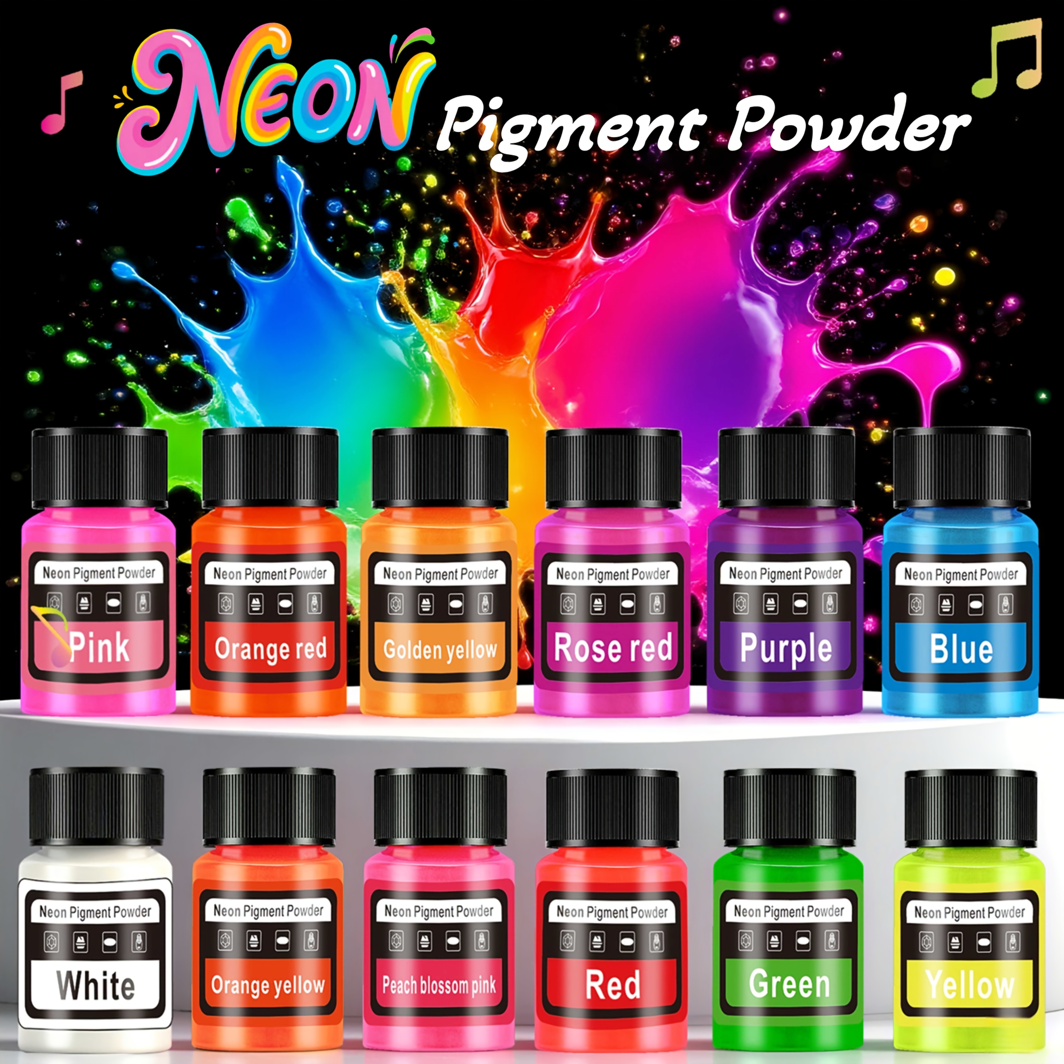 Candle Making Diy - Fluorescent Powder/Neon Resin Dye, 6 Colors,
