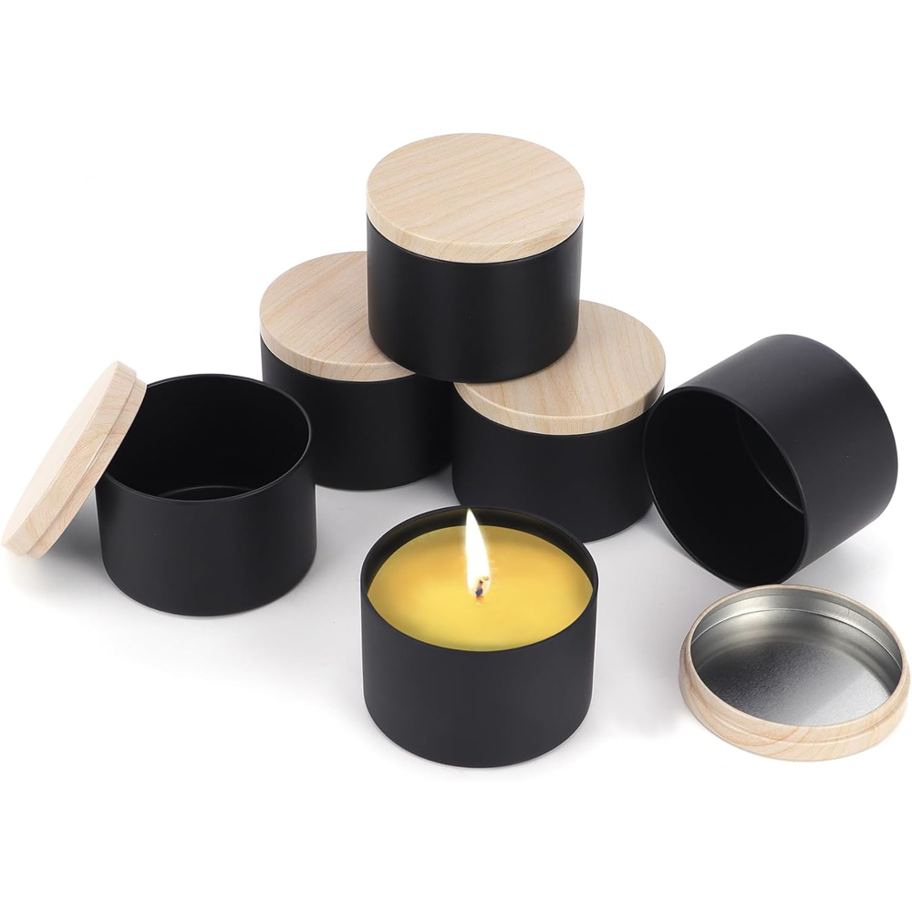 White Candle tins with Metal W - Candle Making Homewood avaliação e preço