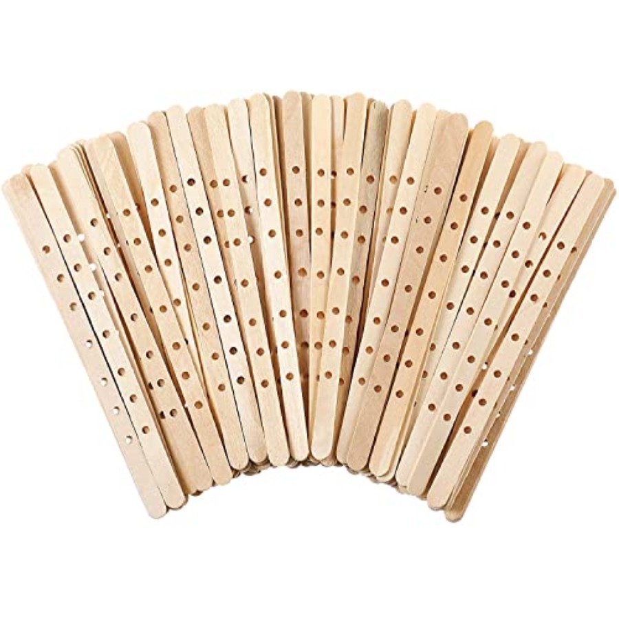 100pcs Wooden Candle Wick Hold - Candle Making Homewood avaliação e preço