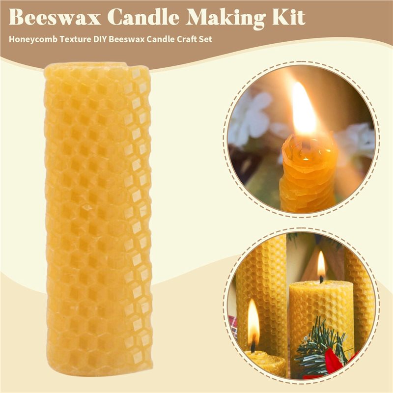 【Ship Within 20 Pieces 100% Na - Candle Making Kit Beeswax avaliação e preço