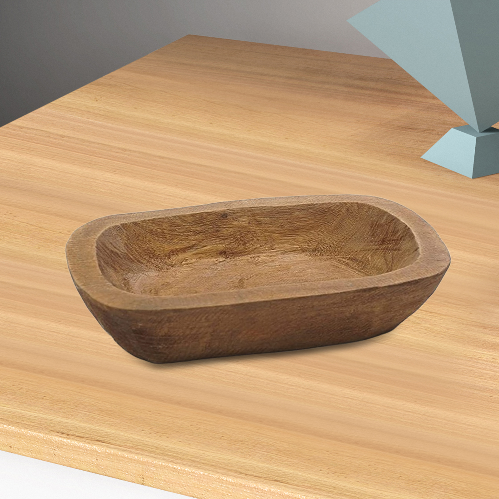 1Pc Solid Wooden Dough Bowl Ca - Candle Making Homewood avaliação e preço