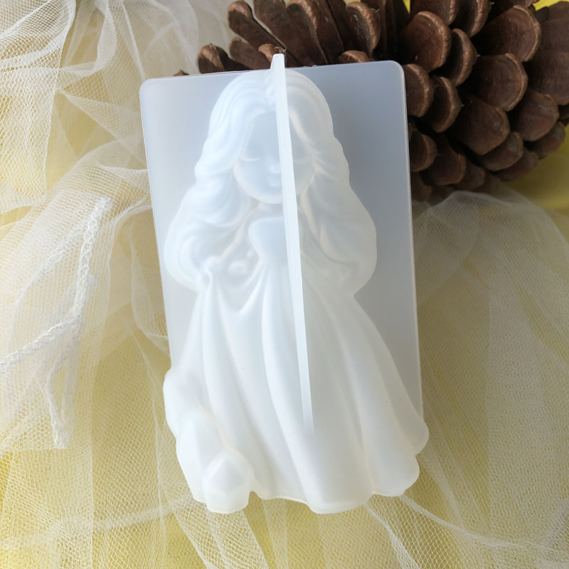 3D Cute Princess Silicone Cand - Candle Making Design avaliação e preço