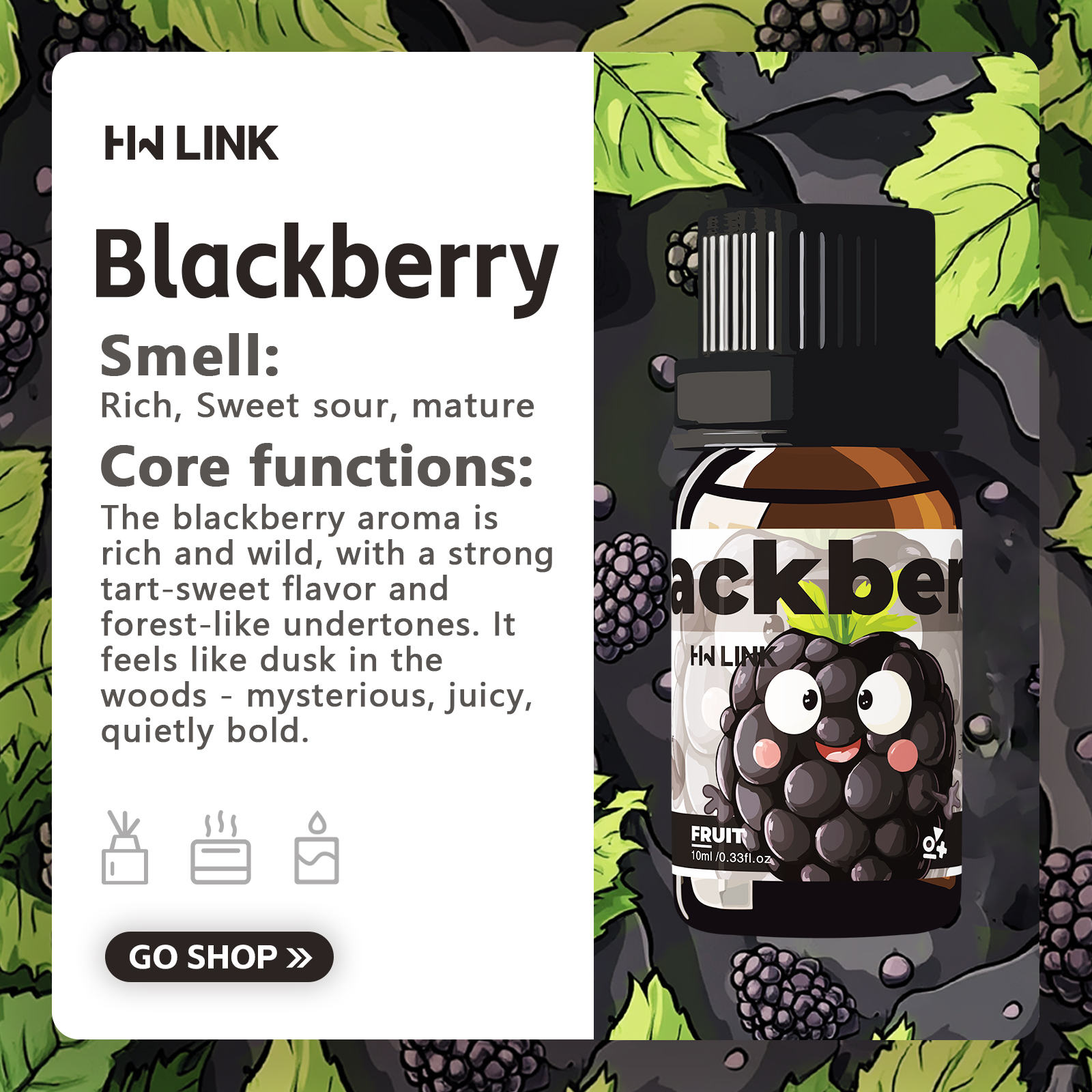 Blackberry Essential Oil Black - Candle Making And Perfume avaliação e preço