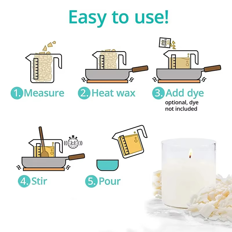 1kg/500/250/100g Pure Soy Wax  - Candle Making Kits avaliação e preço
