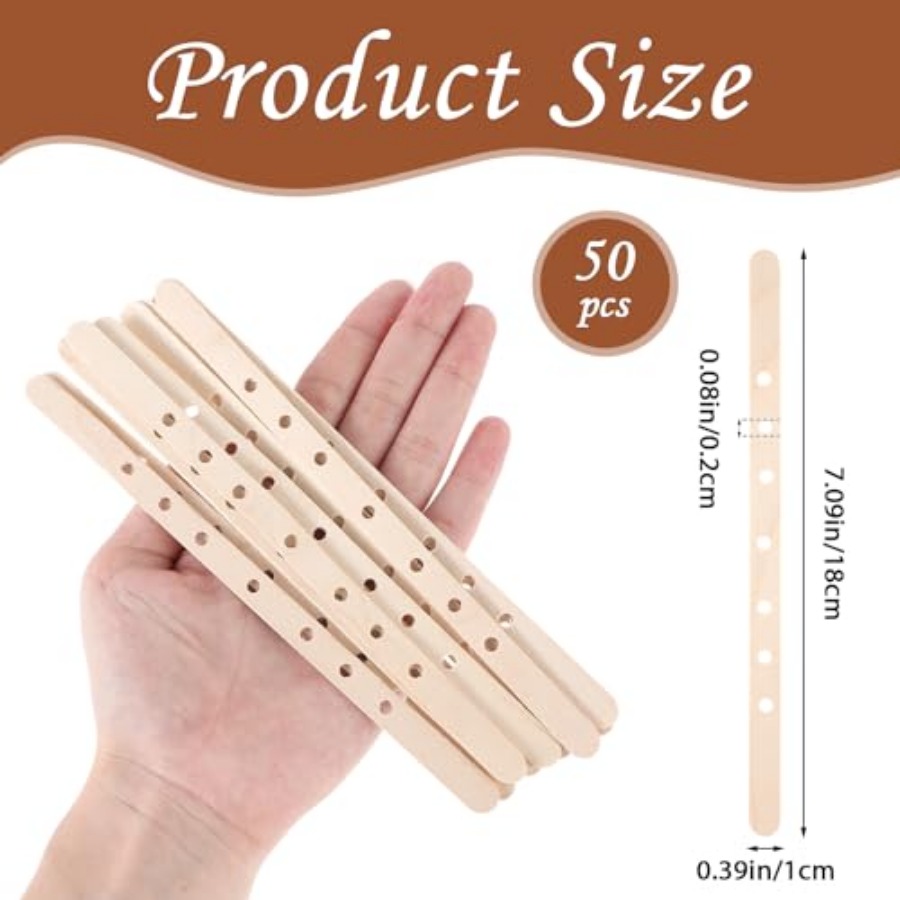 Wooden Candle Wick Holders 50  - Candle Making Homewood avaliação e preço