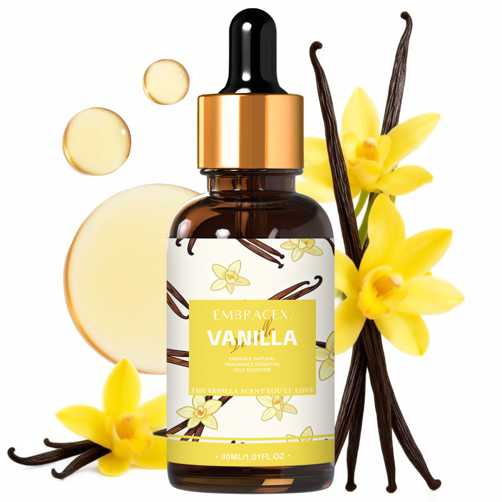 30ml Vanilla Essential Oil Per - Candle Making And Perfume avaliação e preço