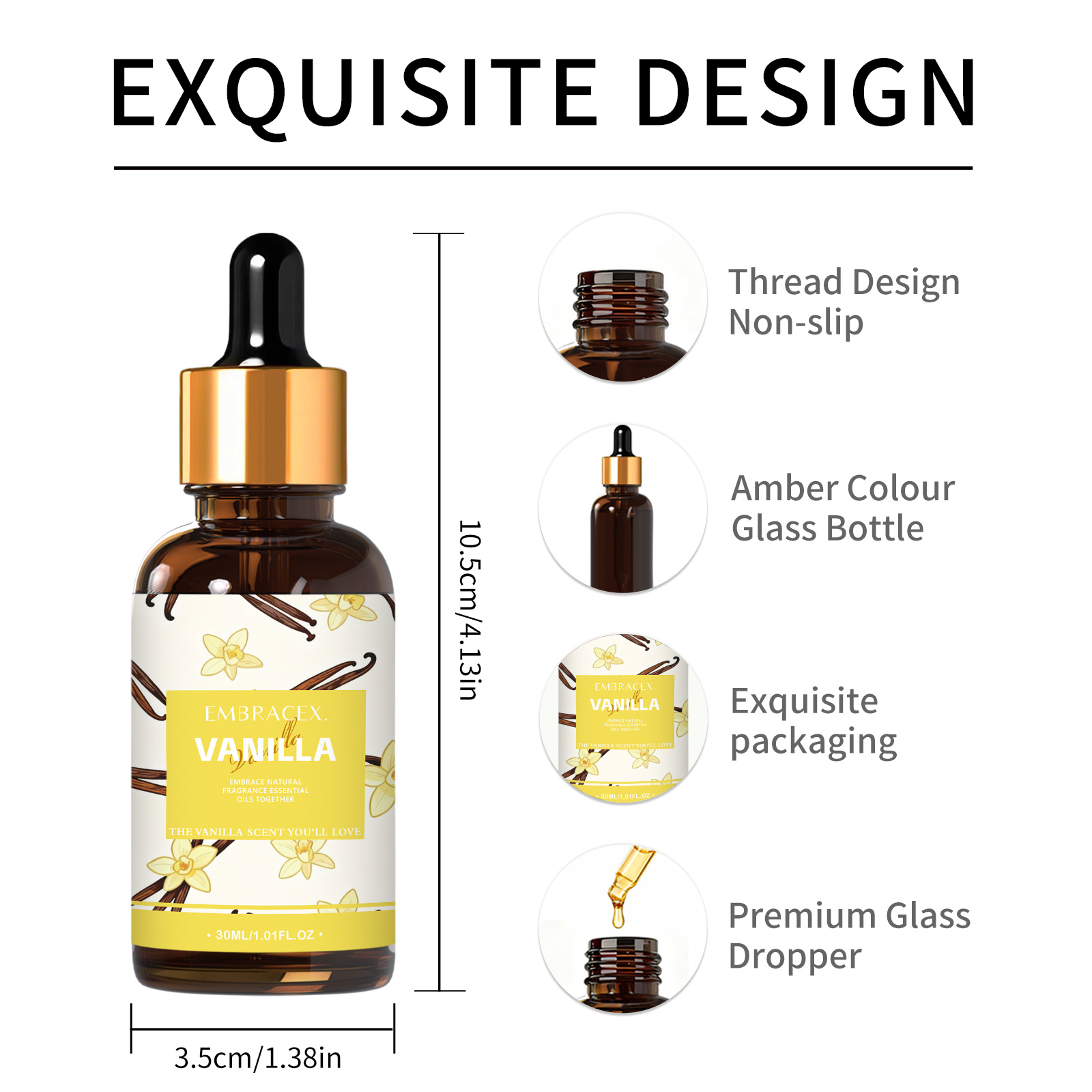 30ml Vanilla Essential Oil Per - Candle Making And Perfume avaliação e preço