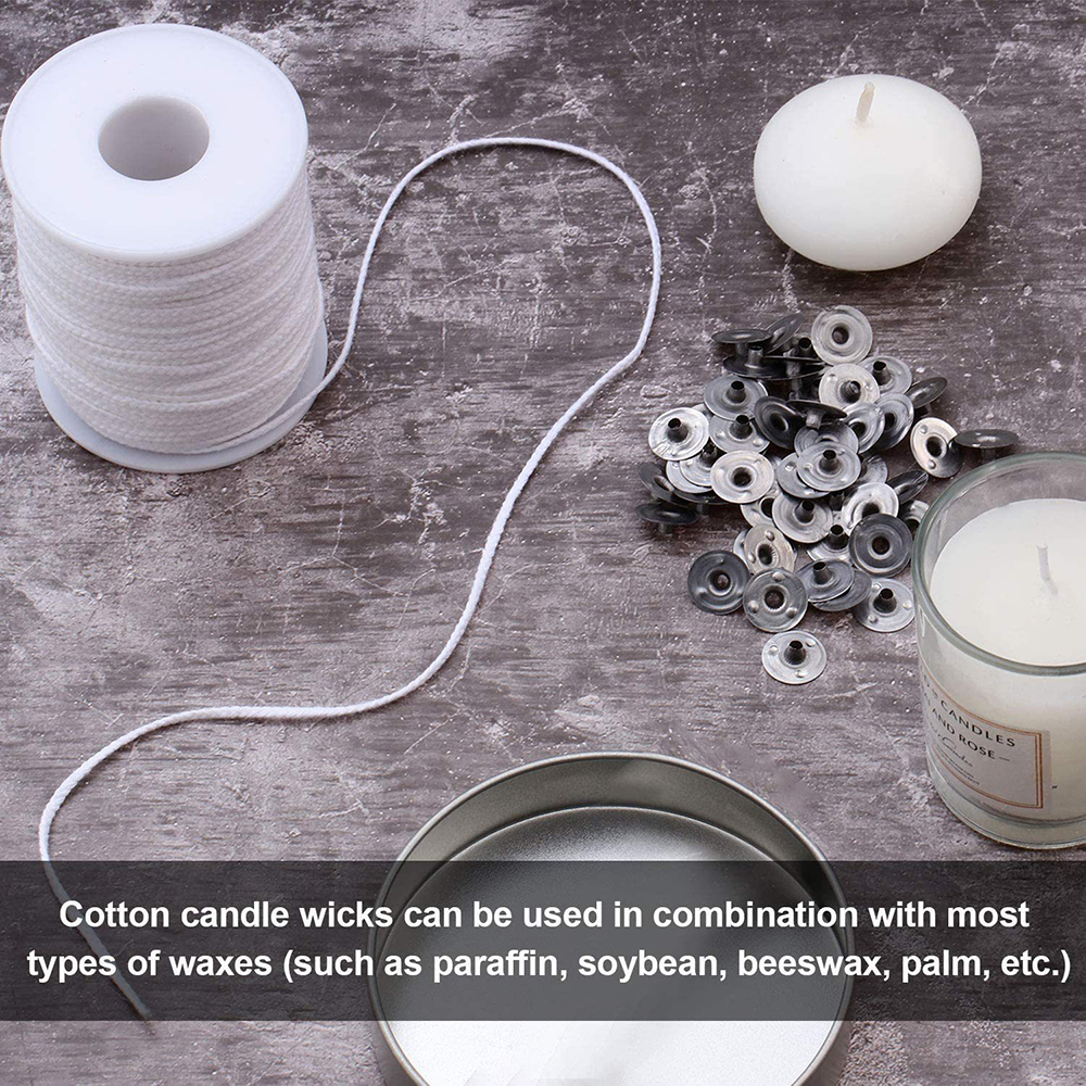 61M Woven Cotton Wick Material - Candle Making Homewood avaliação e preço