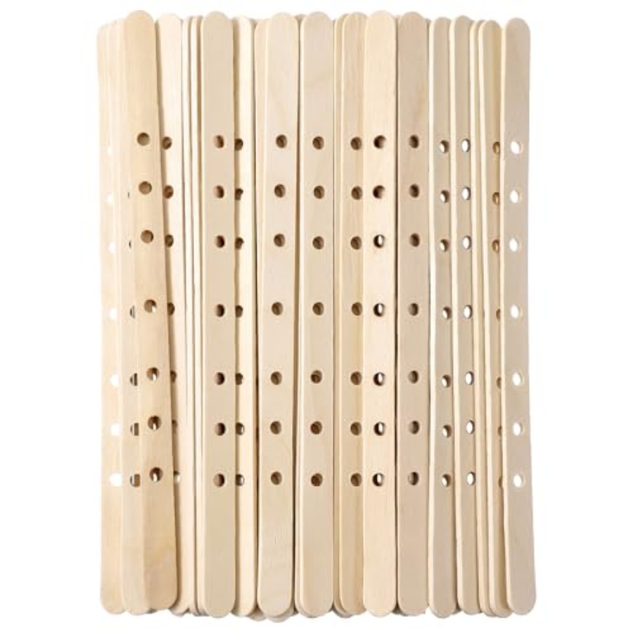 Wooden Candle Wick Holders 50  - Candle Making Homewood avaliação e preço