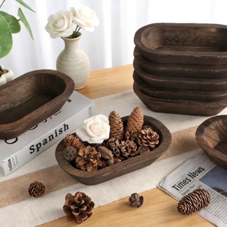 12 Pack Dough Rustic Wooden Bo - Candle Making Homewood avaliação e preço