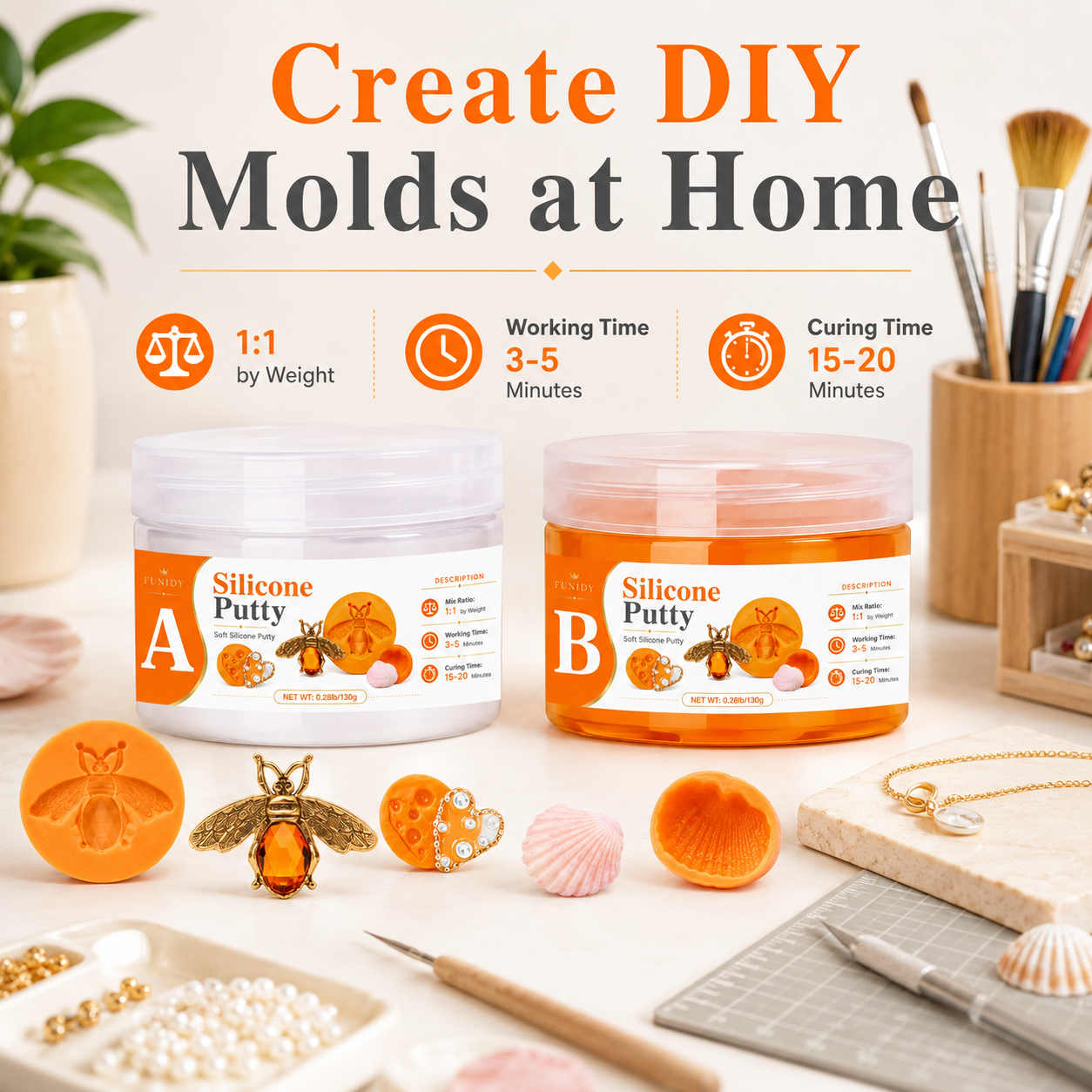 SILICONE PUTTY Making Kit, Fas - Candle Making Kits avaliação e preço