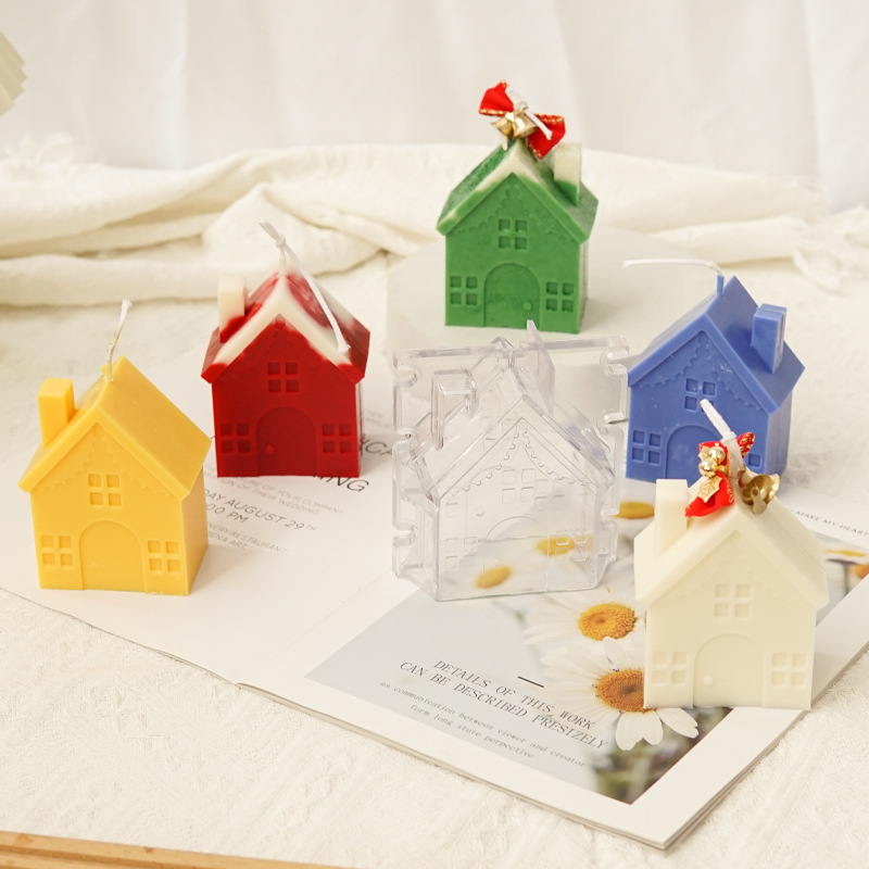 DIY House Candle Molds 3D Wood - Candle Making Homewood avaliação e preço