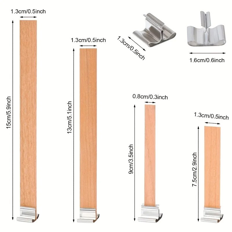 30pcs High Quality Wooden Cand - Candle Making Kit Beeswax avaliação e preço