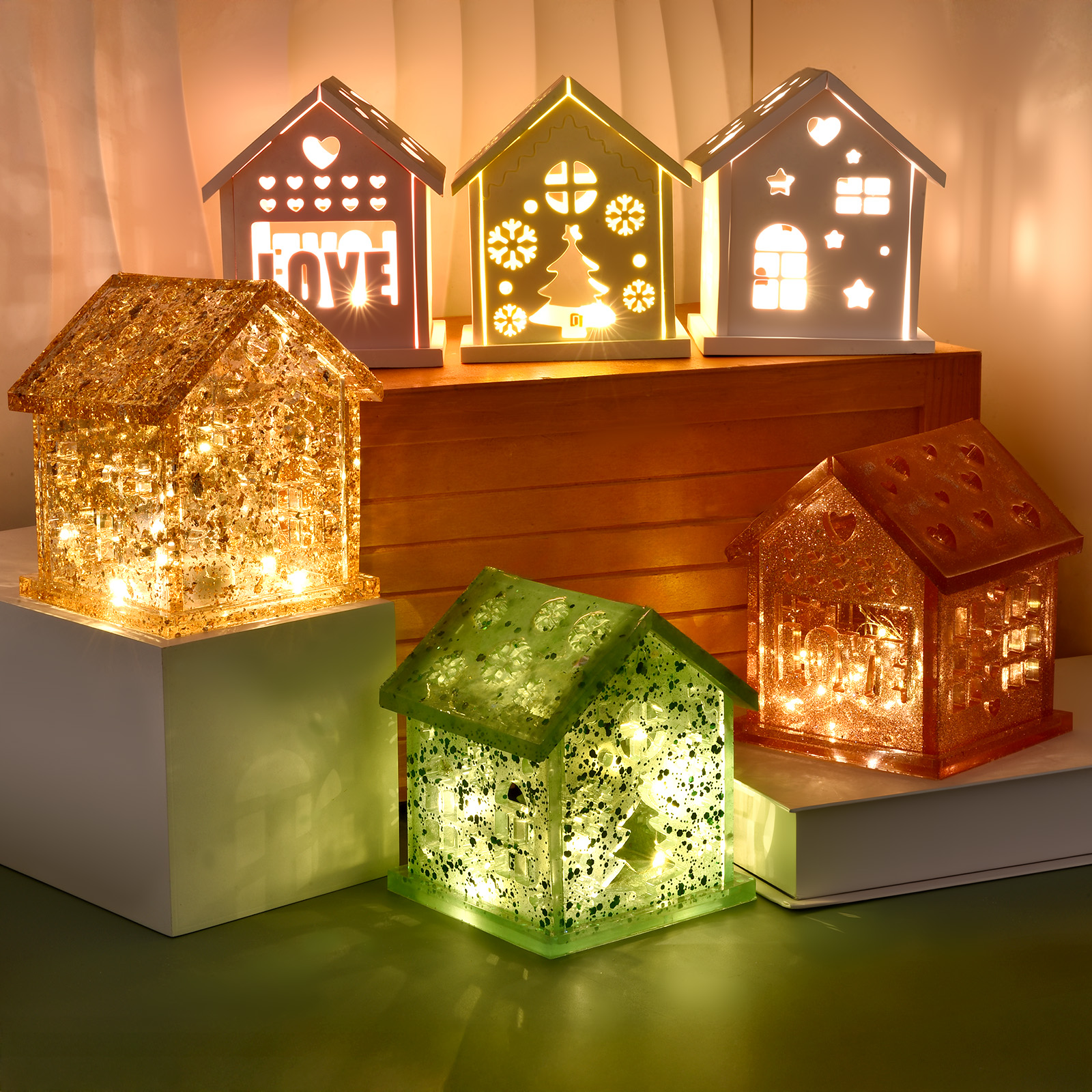 3D House Silicone Mold DIY Chr - Candle Making Diy avaliação e preço