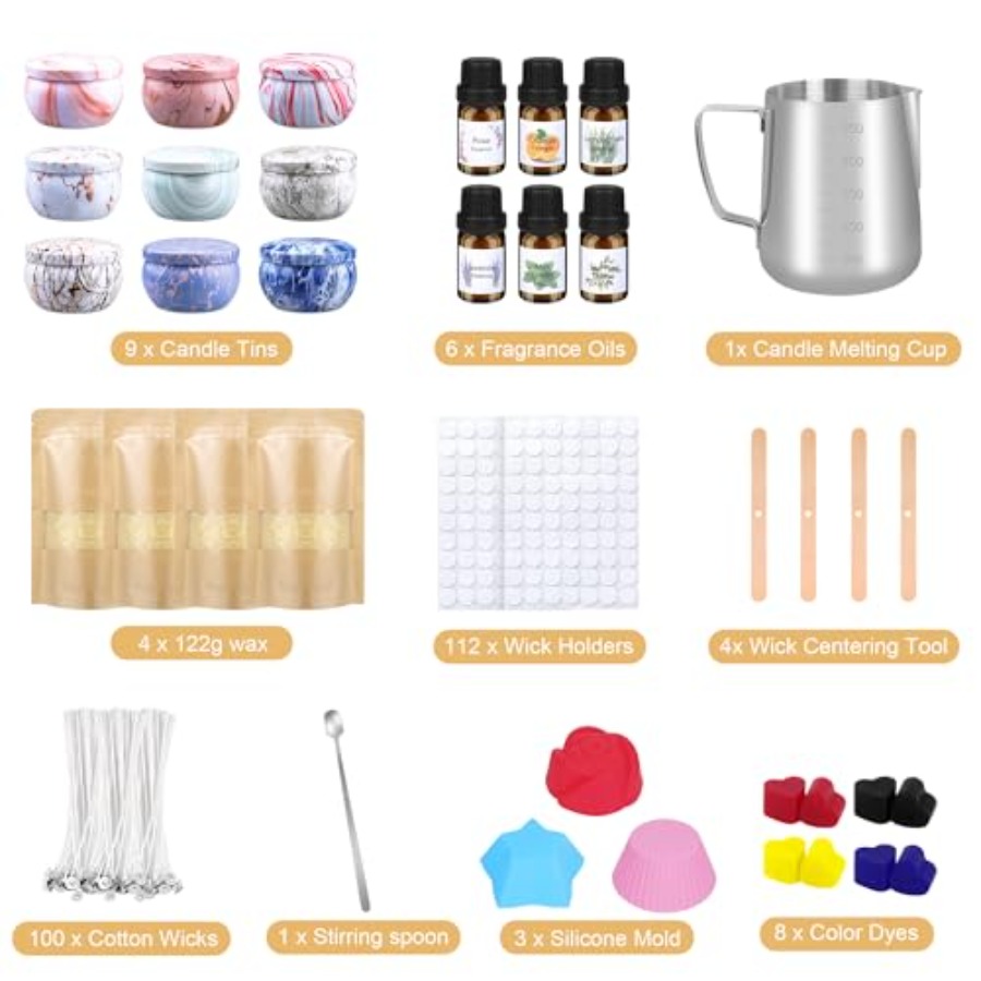Candle Making Kits for Adults, - Candle Making Kit Beeswax avaliação e preço