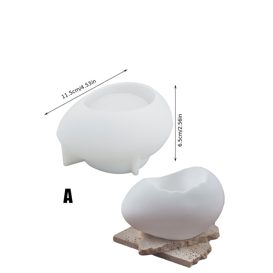 [Resin Mold]  Silicone Egg Mol - Candle Making Design avaliação e preço