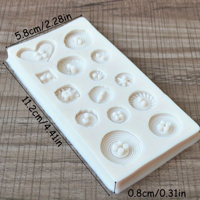 Buttons Shape Silicone Mold Si - Candle Making Design avaliação e preço