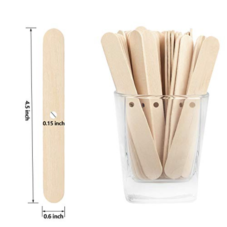 100pcs Wooden Candle Wick Hold - Candle Making Homewood avaliação e preço