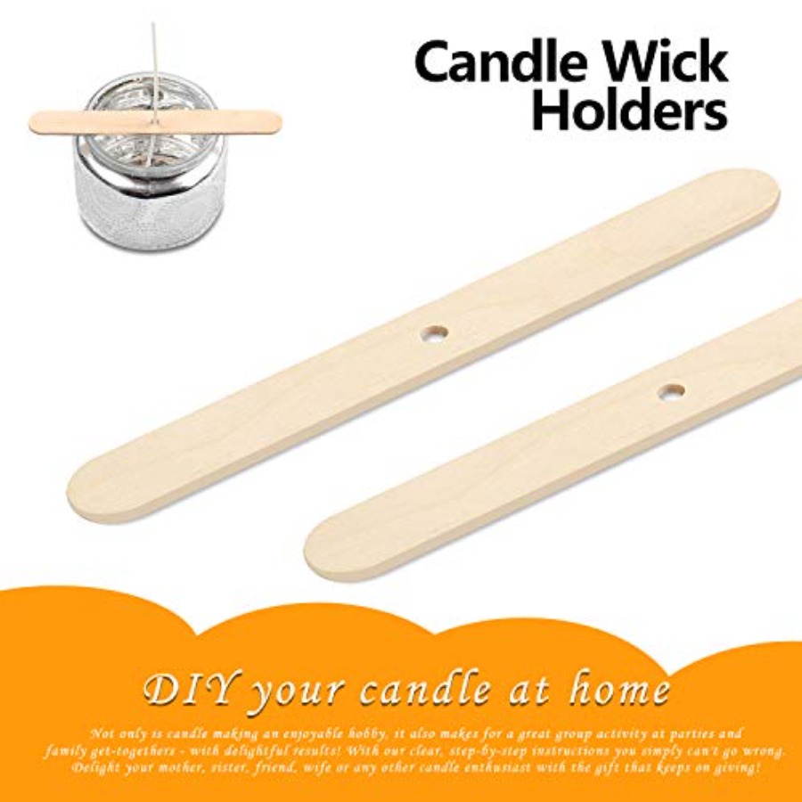 100pcs Wooden Candle Wick Hold - Candle Making Homewood avaliação e preço