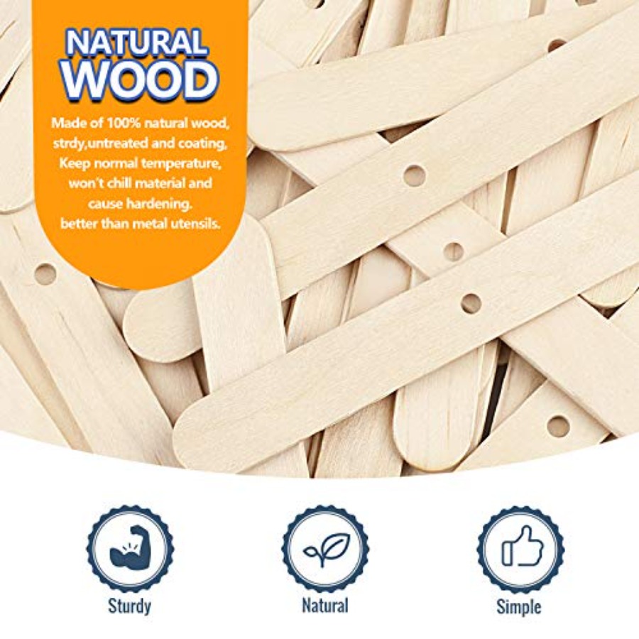 100pcs Wooden Candle Wick Hold - Candle Making Homewood avaliação e preço