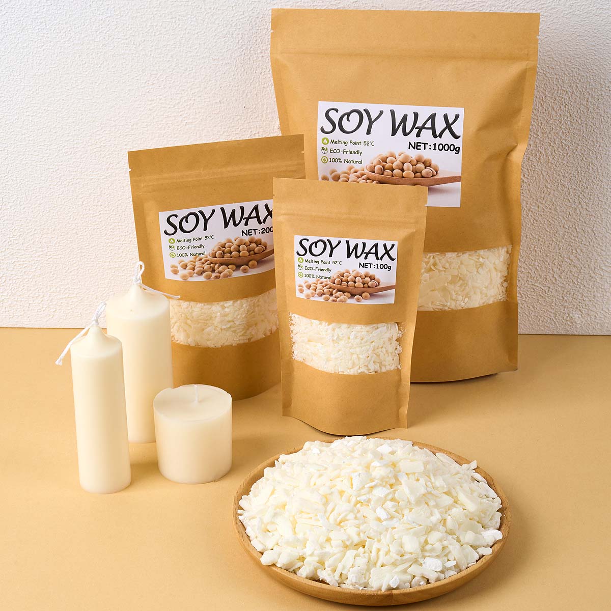1 Pounds Pure White Soy Wax Fo - Candle Making Kits avaliação e preço