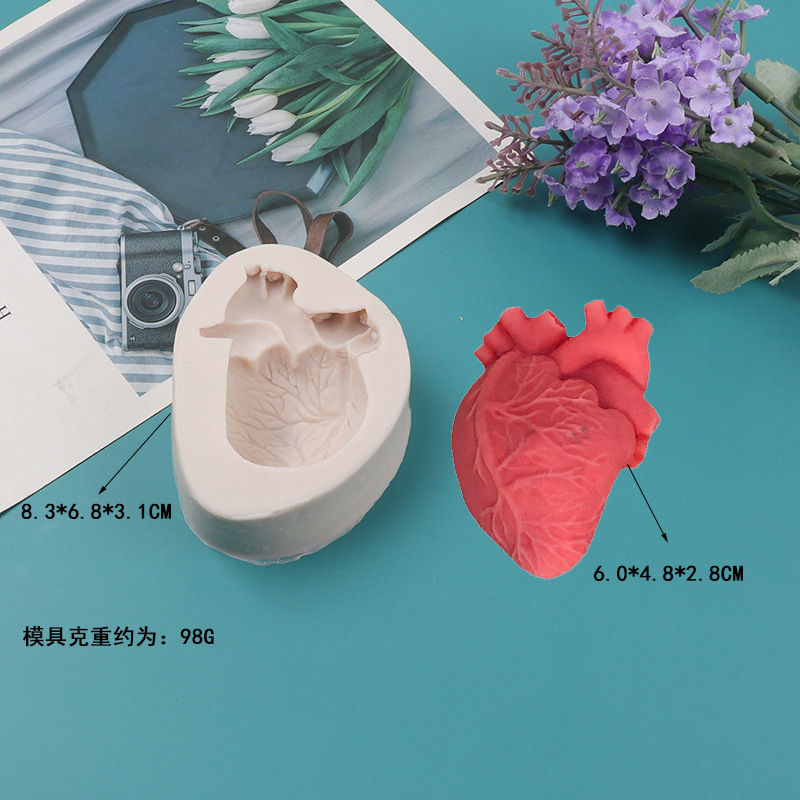 DIY Human Heart Silicone Candl - Candle Making Diy Kit avaliação e preço