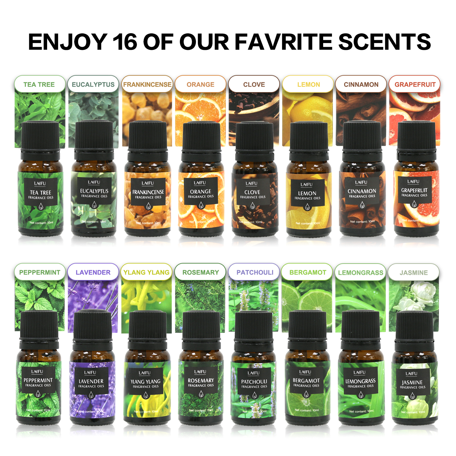 16x10ml Essential Oils Set for - Candle Making And Perfume avaliação e preço