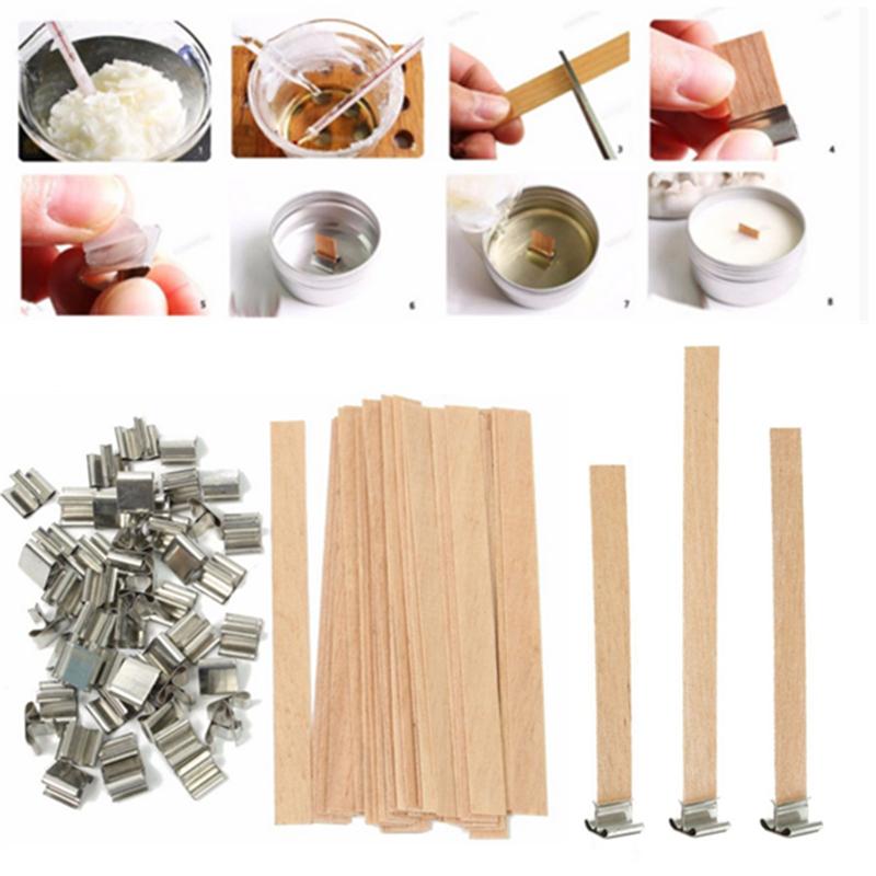 Top quality 100sets Wood Candl - Candle Making Homewood avaliação e preço