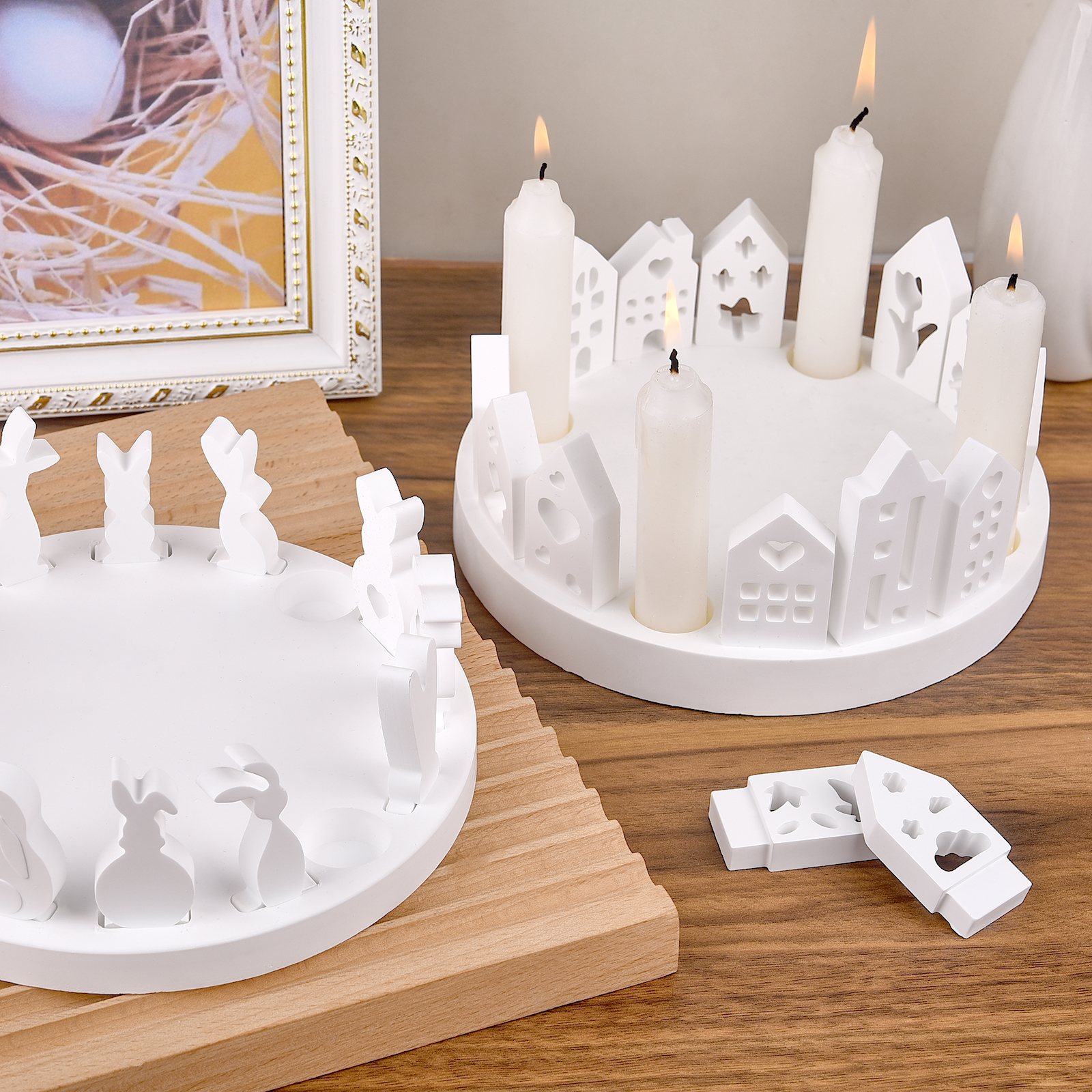 Hollow House Rabbit Candle Hol - Candle Making Diy avaliação e preço