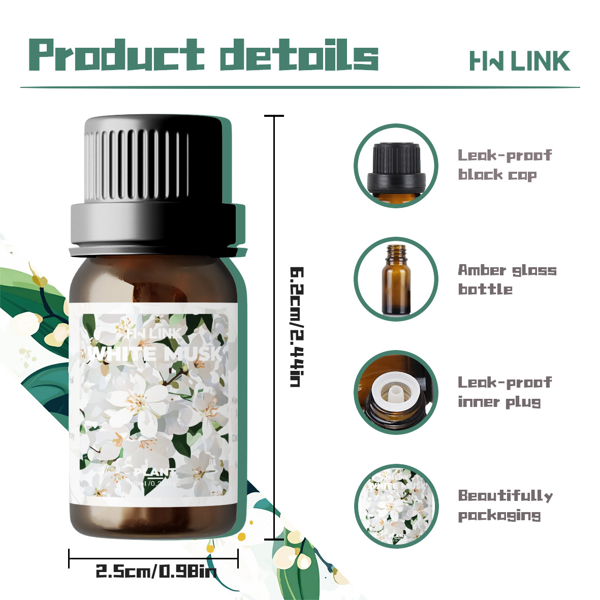 White Musk Essential Oils 10ml - Candle Making And Perfume avaliação e preço