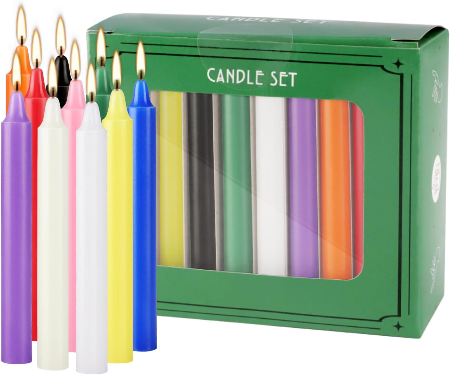 20 Colorful Small Stick Candle - Candle Making Place avaliação e preço