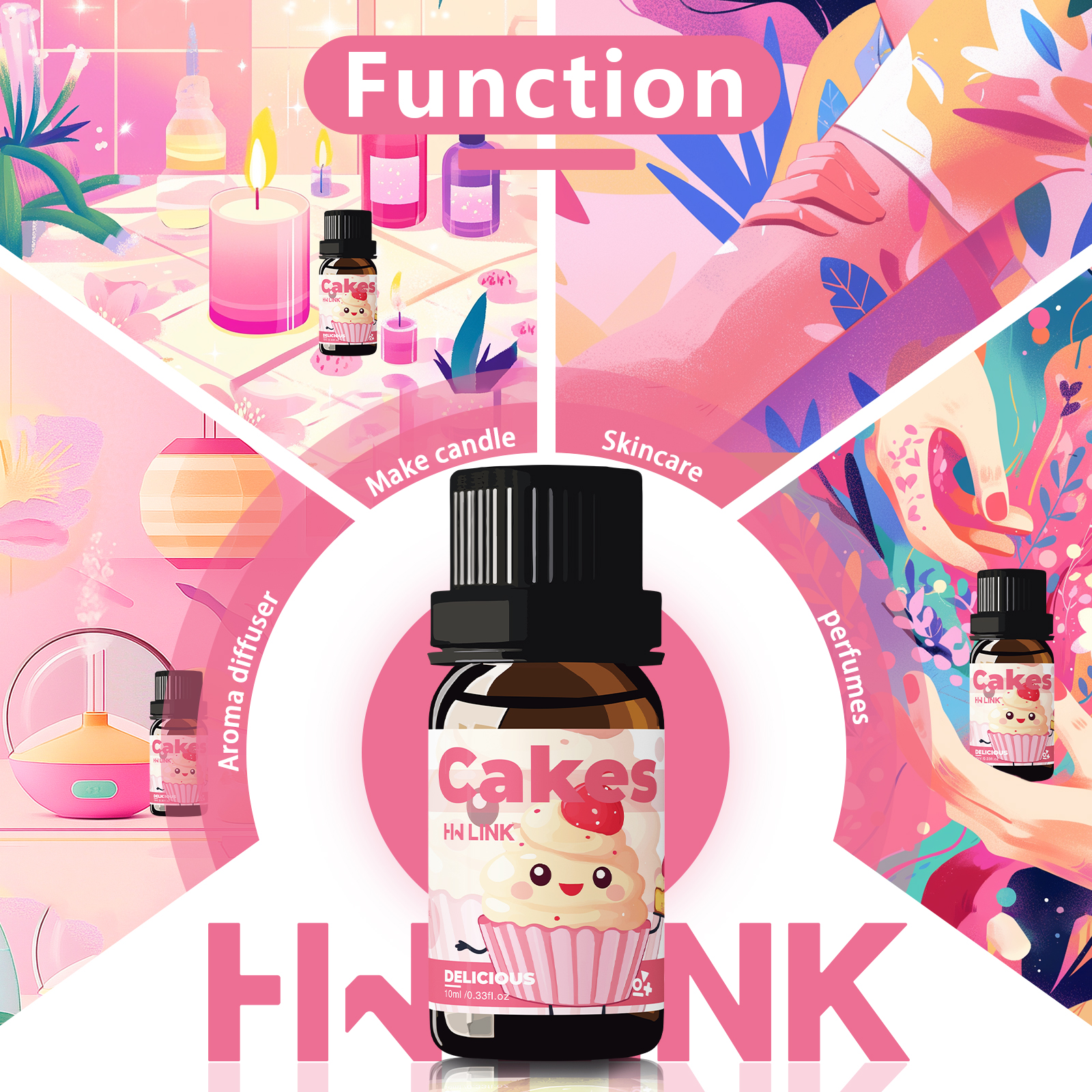 10ml Cakes Essential Oils Perf - Candle Making And Perfume avaliação e preço