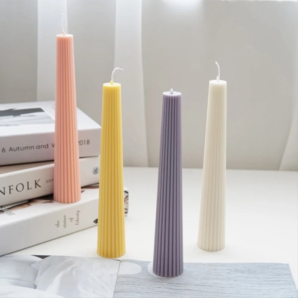 *ABAB Striped Long Pole Column - Candle Making Kits avaliação e preço