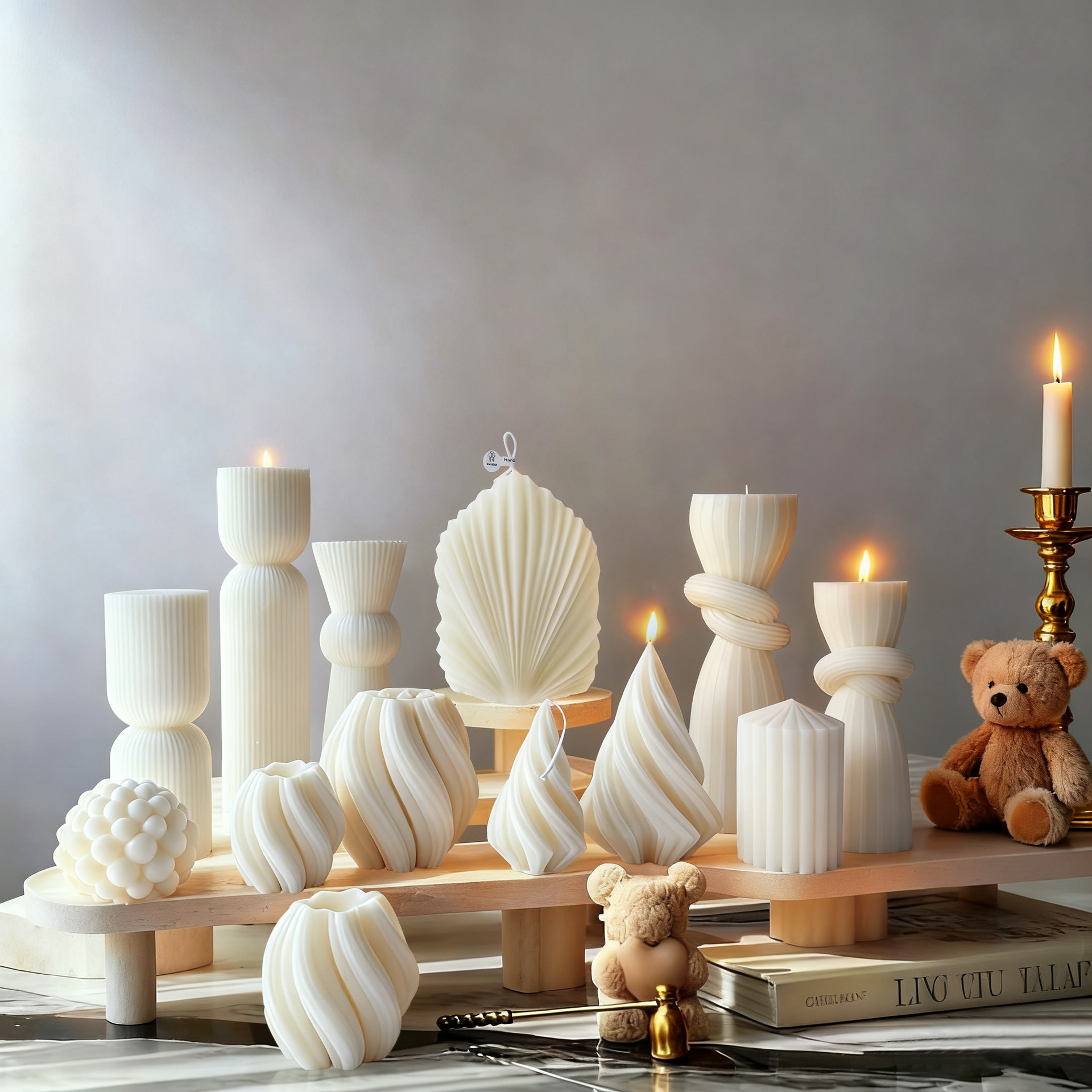 Nordic Minimalist White Scente - Candle Making Design avaliação e preço