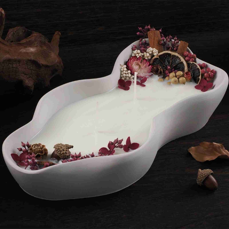 DIY Irregular Wave Candle Bowl - Candle Making Design avaliação e preço
