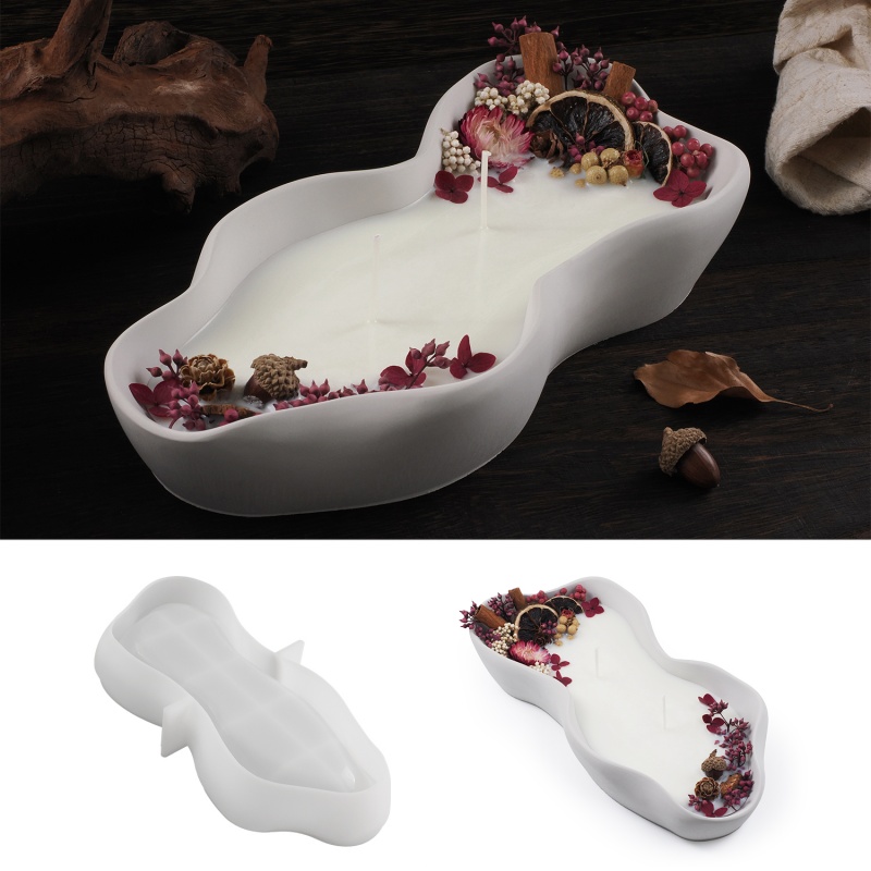 DIY Irregular Wave Candle Bowl - Candle Making Design avaliação e preço