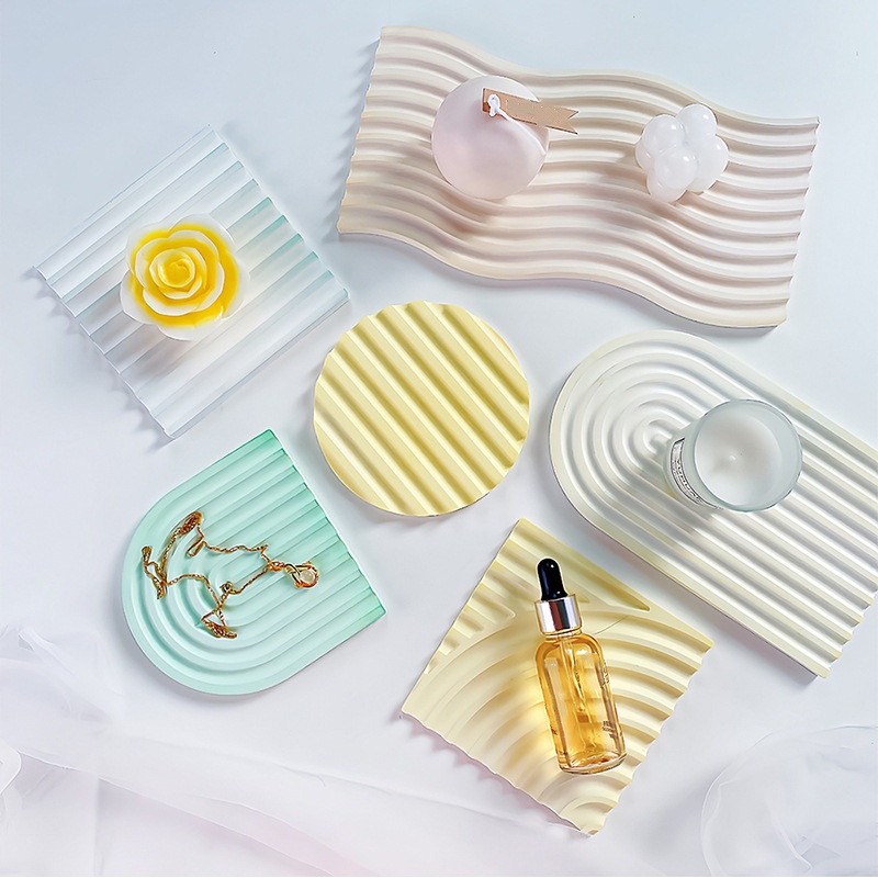DIY Striped Wave Tray Mold For - Candle Making Diy avaliação e preço