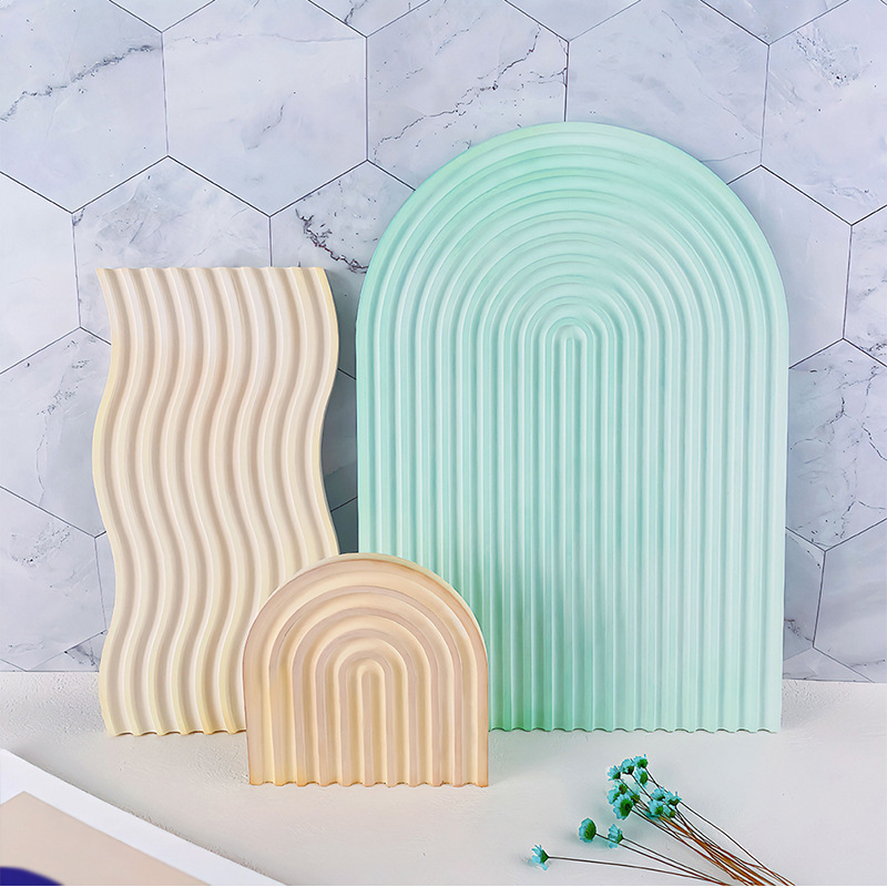 DIY Striped Wave Tray Mold For - Candle Making Diy avaliação e preço