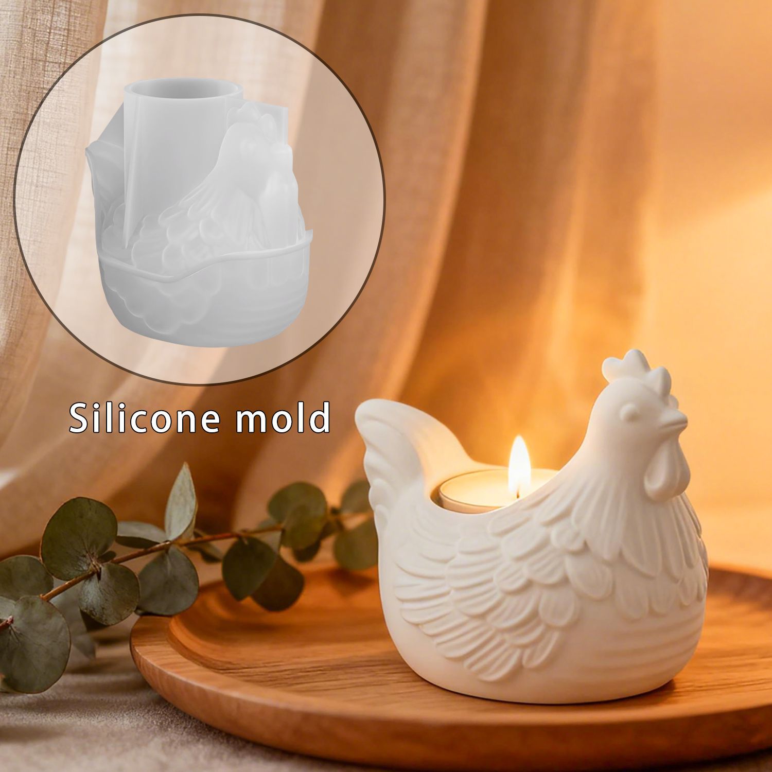 DIY 3D Little Chicken Candle H - Candle Making Design avaliação e preço