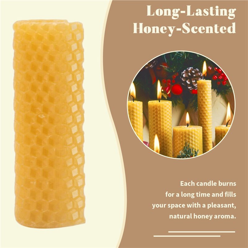 ~Latest Model 20 Pieces 100% N - Candle Making Kit Beeswax avaliação e preço