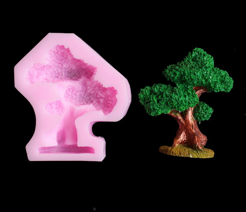 Pine tree silica gel mold DIY  - Candle Making Design avaliação e preço