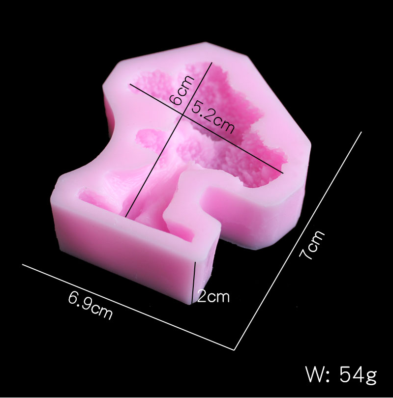 Pine tree silica gel mold DIY  - Candle Making Design avaliação e preço