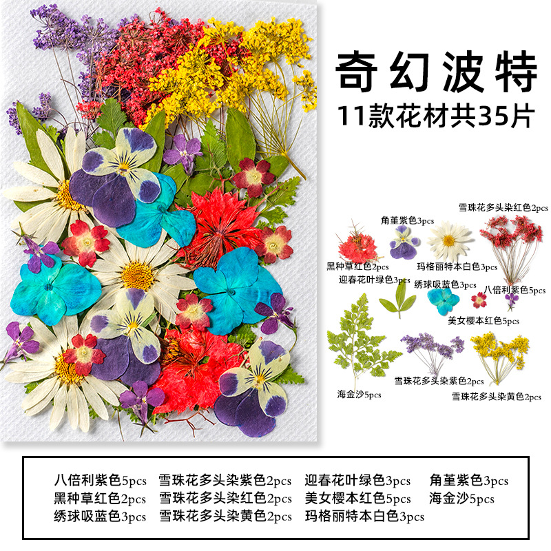 35Pcs10 Set of Dried Flowers a - Candle Making Set avaliação e preço