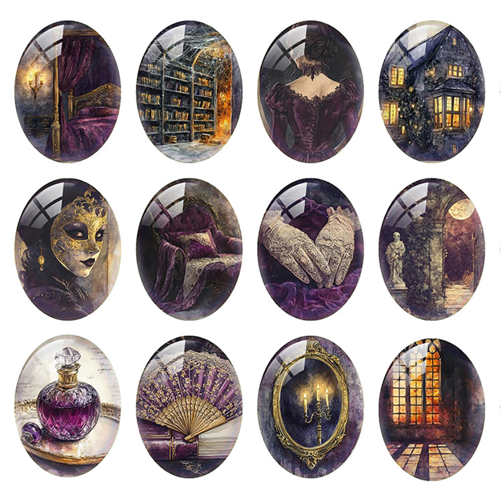 10pcs/lot Halloween Purple Got - Candle Making Diy avaliação e preço
