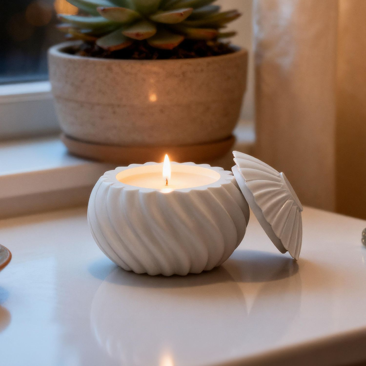 DIY Spiral Pearlescent Candle  - Candle Making Design avaliação e preço