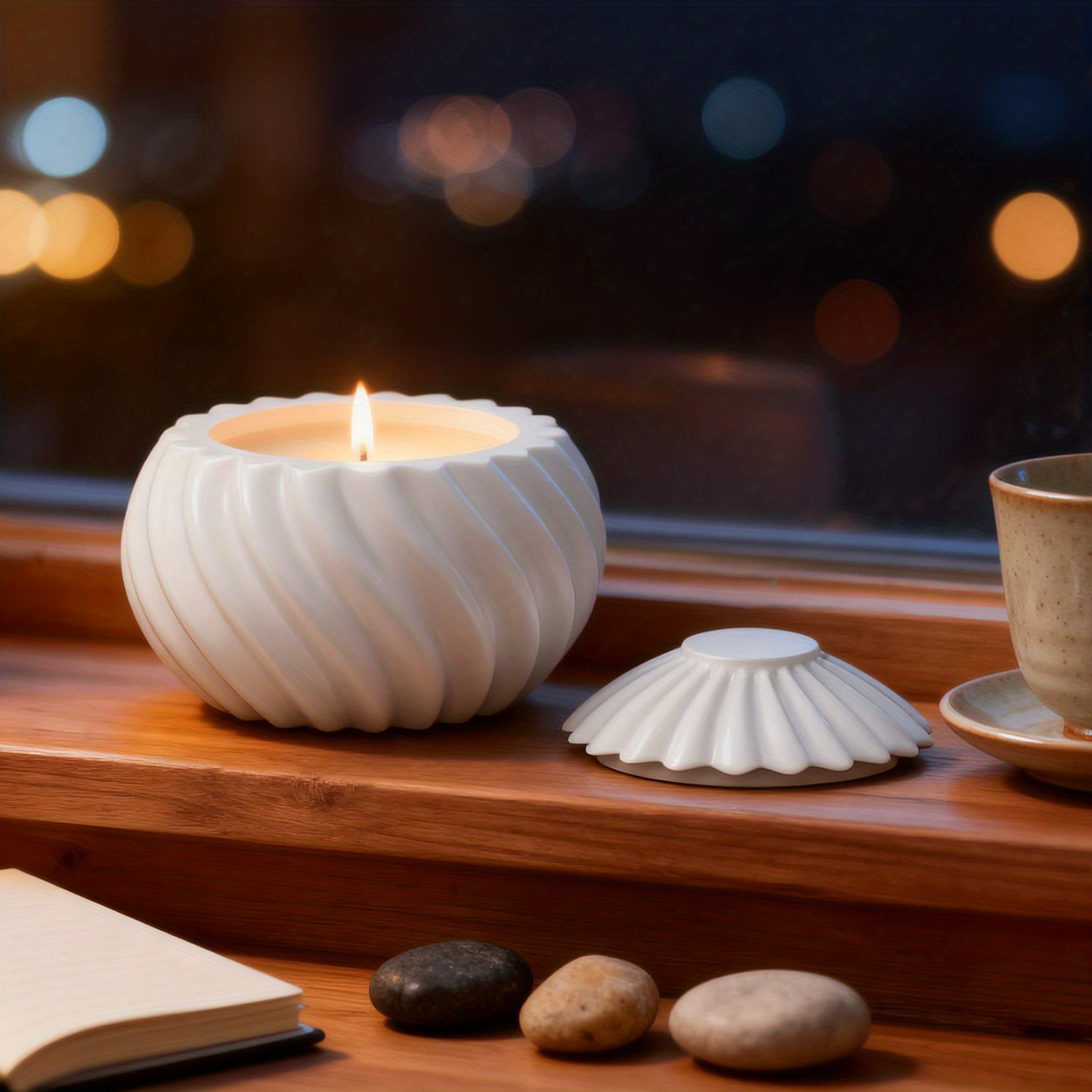 DIY Spiral Pearlescent Candle  - Candle Making Design avaliação e preço