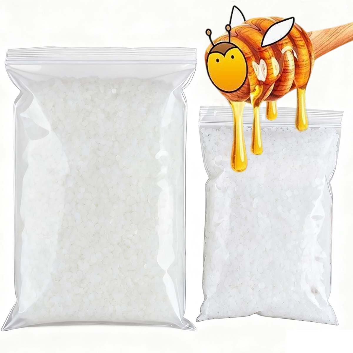 200g-1000g White Beeswax Pure  - Candle Making Kit Beeswax avaliação e preço