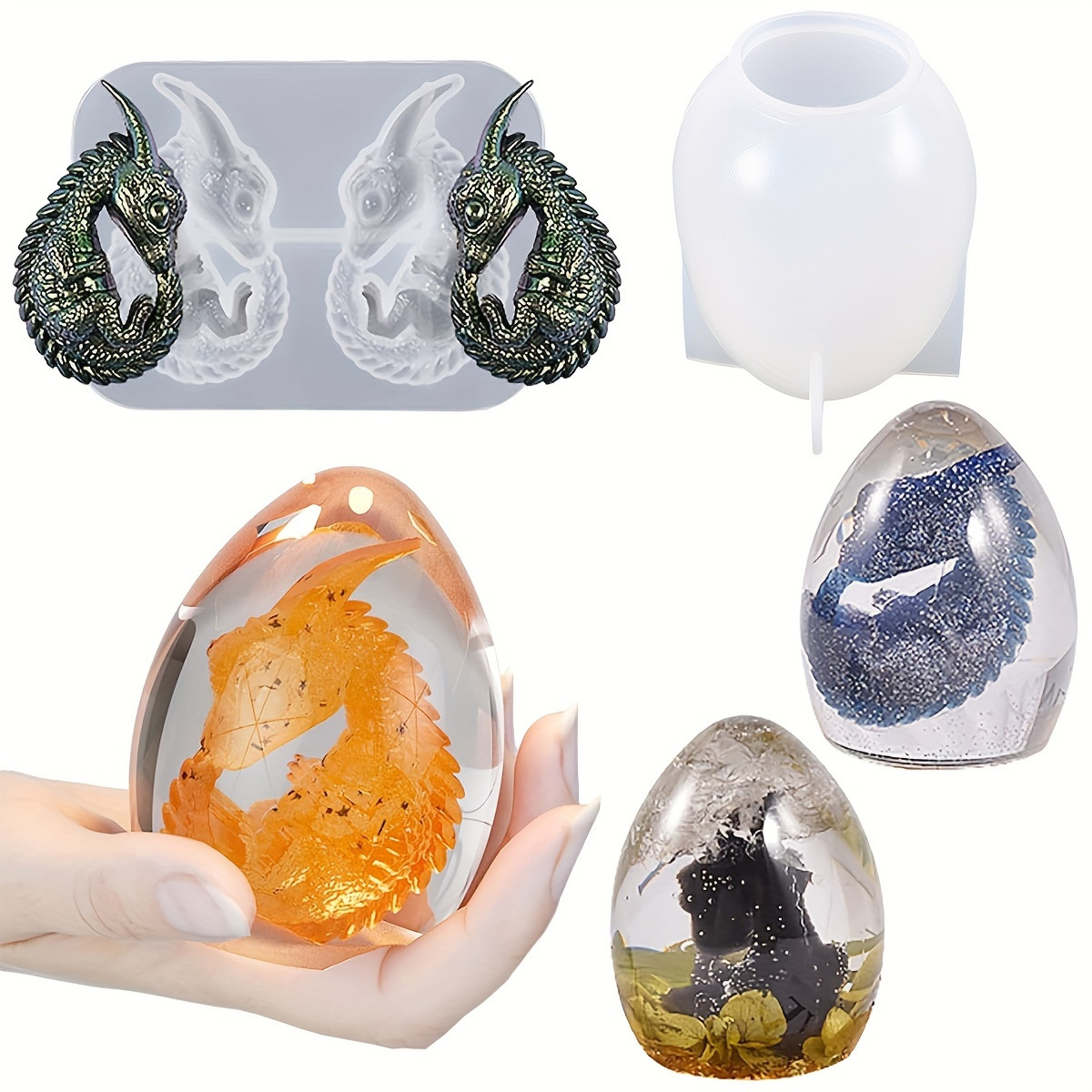 Silicone Dragon Egg Molds, 2-P - Candle Making Diy avaliação e preço